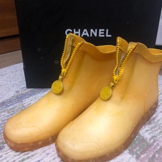 シャネル(CHANEL)のシャネル  レインブーツ  サイズ３８(24㎝)(レインブーツ/長靴)