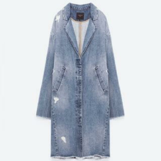 ZARA(ザラ)のZARA デニムオーバージャケット レディースのジャケット/アウター(Gジャン/デニムジャケット)の商品写真