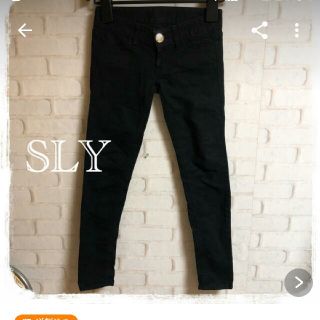 スライ(SLY)のSLY DISCO 黒スキニー  25(スキニーパンツ)