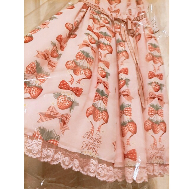 Strawberry Doll ピンク ジャンバースカート