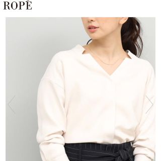 ロペ(ROPE’)のドビークロスキザミノッチブラウス(シャツ/ブラウス(長袖/七分))