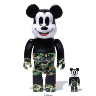 アベイシングエイプ(A BATHING APE)のbape be@brick mickey mouse 400% 100% 緑(その他)