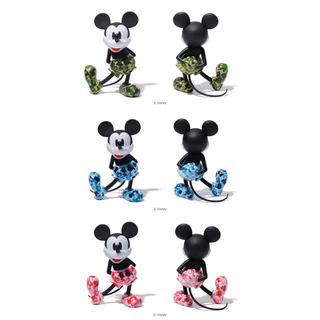送料込み VCD BAPE MICKEY MOUSE ベアブリック 3体セット | www