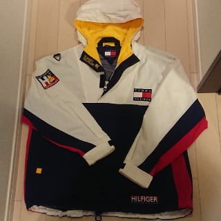 トミーヒルフィガー(TOMMY HILFIGER)の90sTOMMY HILFIGERトミーヒルフィガーセーリングギアナイロンアノラ(ナイロンジャケット)