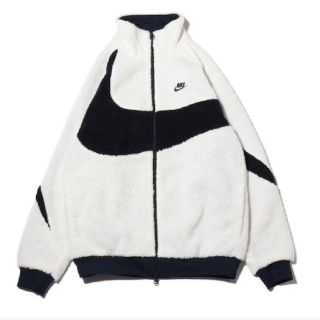 ナイキ(NIKE)のナイキ スウッシュ ボア リバーシブルジャケット 3XL ホワイト(ブルゾン)