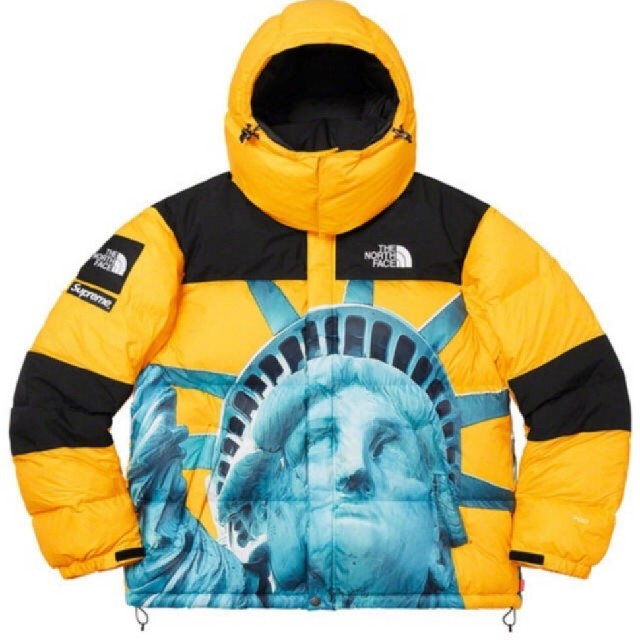 supreme north face baltoro yellow