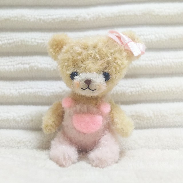 モールベア ピンクの洋服のベア モールアート ハンドメイドのぬいぐるみ/人形(ぬいぐるみ)の商品写真