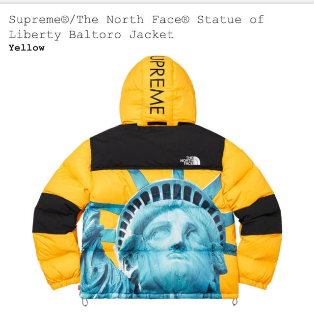 Supreme(シュプリーム)のSupreme the north face バルトロ イエロー M メンズのジャケット/アウター(ダウンジャケット)の商品写真