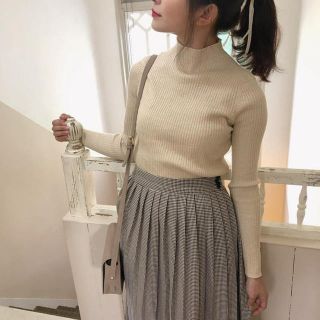 lame highneck knit T(ニット/セーター)