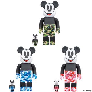 メディコムトイ(MEDICOM TOY)のベアブリックBAPE MICKEY MOUSE 全色セット(キャラクターグッズ)