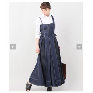 アメリヴィンテージ(Ameri VINTAGE)の【正規品】CASA FLINE フロントホックデニムロングワンピース(ロングワンピース/マキシワンピース)