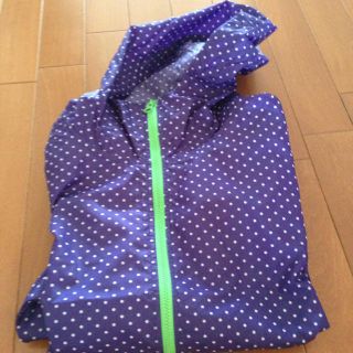 水玉 紫 ウインドブレーカー(その他)