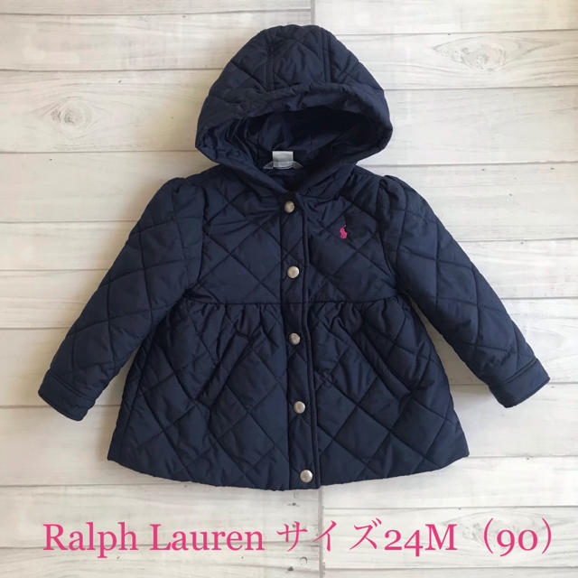 Ralph Lauren(ラルフローレン)の☆美品☆ ラルフローレン フード付キルティングコート サイズ24M（90） キッズ/ベビー/マタニティのキッズ服女の子用(90cm~)(ジャケット/上着)の商品写真