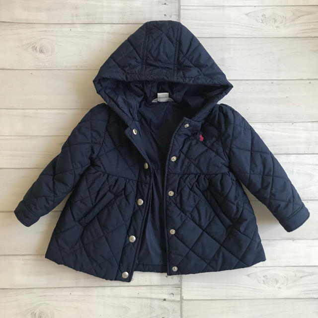 Ralph Lauren(ラルフローレン)の☆美品☆ ラルフローレン フード付キルティングコート サイズ24M（90） キッズ/ベビー/マタニティのキッズ服女の子用(90cm~)(ジャケット/上着)の商品写真