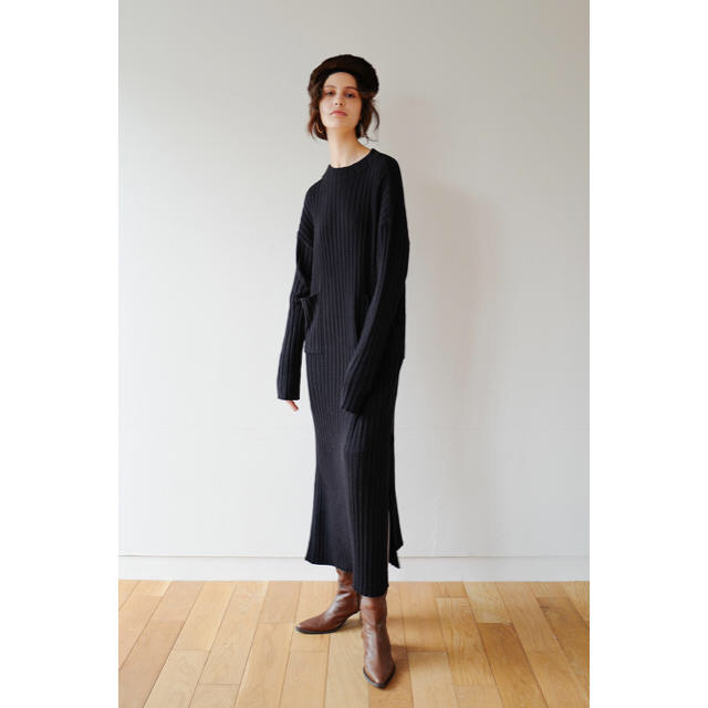 CLANE RIB LONG KNIT ONE PIECE ワンピース レディースのワンピース(ロングワンピース/マキシワンピース)の商品写真