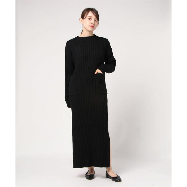 CLANE RIB LONG KNIT ONE PIECE ワンピース レディースのワンピース(ロングワンピース/マキシワンピース)の商品写真