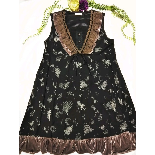 axes femme(アクシーズファム)の《さゆ様専用》axes famme＊＊＊ blackベロアミニワンピース（M） レディースのワンピース(ミニワンピース)の商品写真