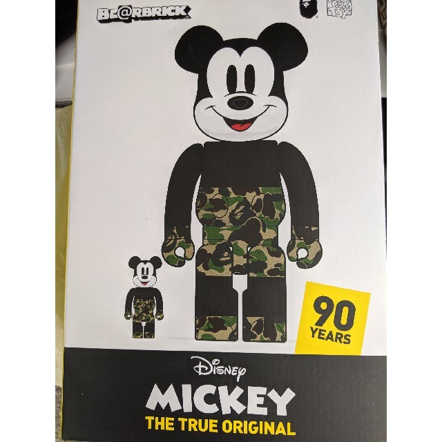 A BATHING APE(アベイシングエイプ)のBE@RBRICK BAPE® MICKEY MOUSE  100%&400% エンタメ/ホビーのおもちゃ/ぬいぐるみ(キャラクターグッズ)の商品写真