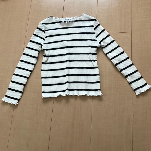 GLOBAL WORK(グローバルワーク)のグローバルワーク  ボーダー  リブT キッズ/ベビー/マタニティのキッズ服女の子用(90cm~)(Tシャツ/カットソー)の商品写真