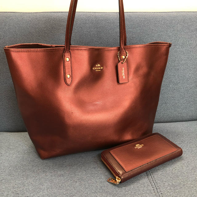 COACH  オールレザー トートバッグ メンズ レディース コーチ