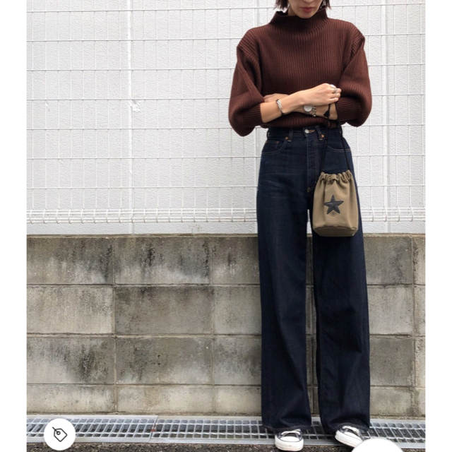 moussy(マウジー)のGBL MV WIDE STRAIGHT マウジー moussy レディースのパンツ(デニム/ジーンズ)の商品写真