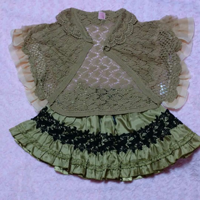 axes femme(アクシーズファム)のaxesfromkids スカート キッズ/ベビー/マタニティのキッズ服女の子用(90cm~)(スカート)の商品写真