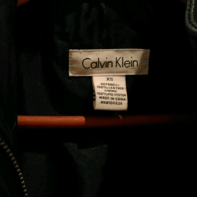 Calvin Klein(カルバンクライン)の[本革]カルバンクラインライダーズジャケ レディースのジャケット/アウター(ライダースジャケット)の商品写真