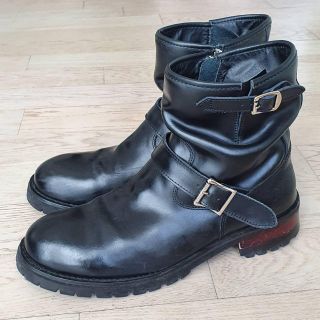 MURDER LICENSE【極美品】カウレザー ショ-トエンジニアブーツ-