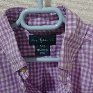 ラルフローレン(Ralph Lauren)のRALPH LAUREN  チェックシャツ  ラベンダー キッズ3T(ブラウス)