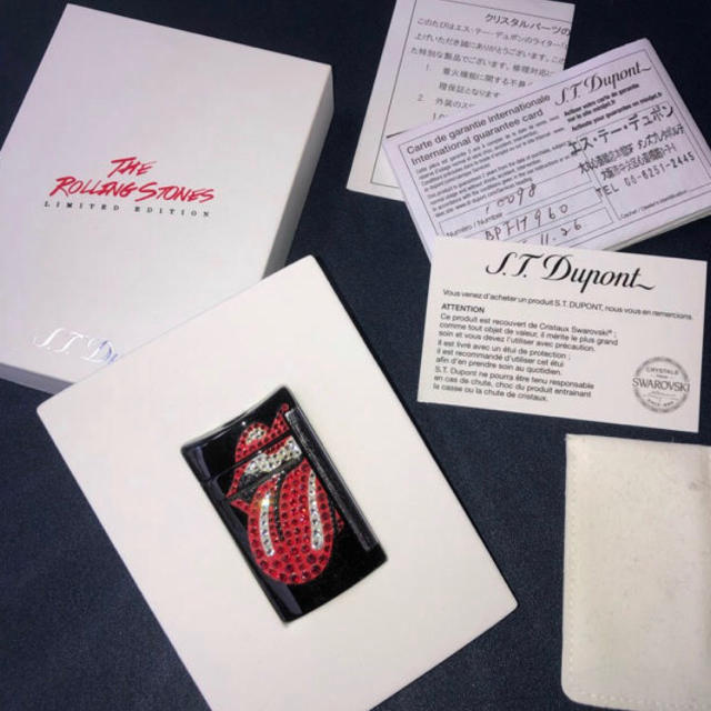 DuPont(デュポン)の激レアスワロフスキー付きローリングストーンズデュポンライター メンズのファッション小物(タバコグッズ)の商品写真