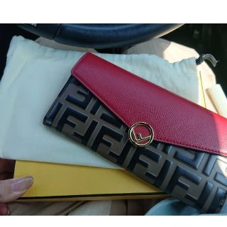 フェンディ(FENDI)のFENDI コンチネンタル長財布 小銭入れ部分未使用 型崩れなし(財布)