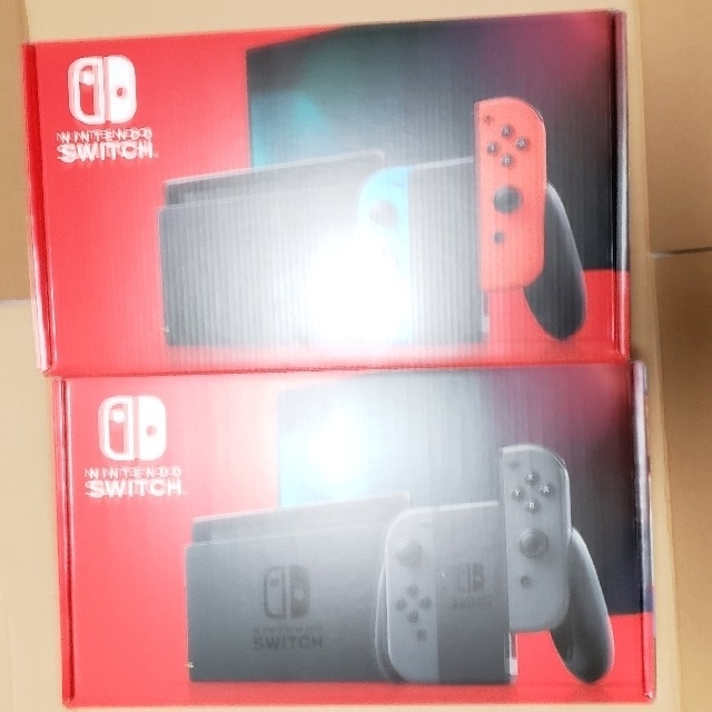 NintendoSwitch　ネオン1台グレー1台 2台セット　バッテリー改良版