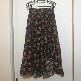 レイカズン(RayCassin)の専用 レイカズン ベイクドブラウン イレヘム 花柄 ロングスカート コーデュロイ(ロングスカート)