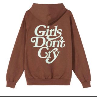 ジーディーシー(GDC)のgirls don't cry Hoodie パーカー M brown 茶(パーカー)