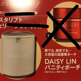 マキア  DAISY LIN バニティポーチ　新品未使用　大容量　MAQUIA(ポーチ)