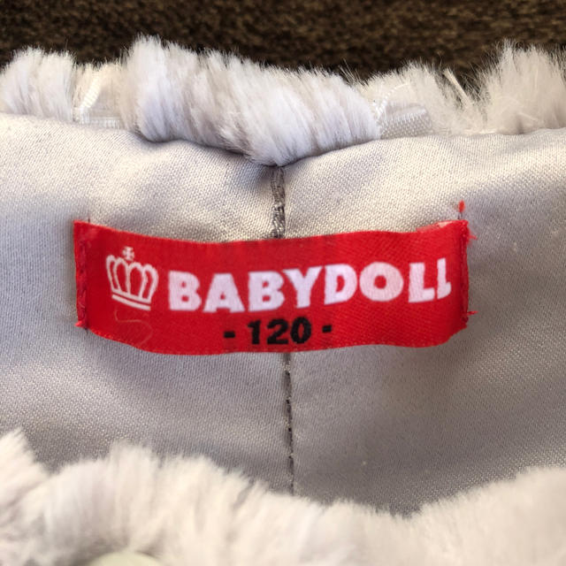 BABYDOLL(ベビードール)の最終値下げ！！☆ＢＡＢＹＤＯＬＬ ファーコート １２０㎝☆ キッズ/ベビー/マタニティのキッズ服女の子用(90cm~)(コート)の商品写真