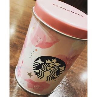 スターバックスコーヒー(Starbucks Coffee)の缶のみ◆スターバックス さくら キャニスター 桜缶 ピンク 非売品(小物入れ)