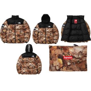 シュプリーム(Supreme)のS Supreme TNF Nuptse Jacket Leaves 16AW(ダウンジャケット)