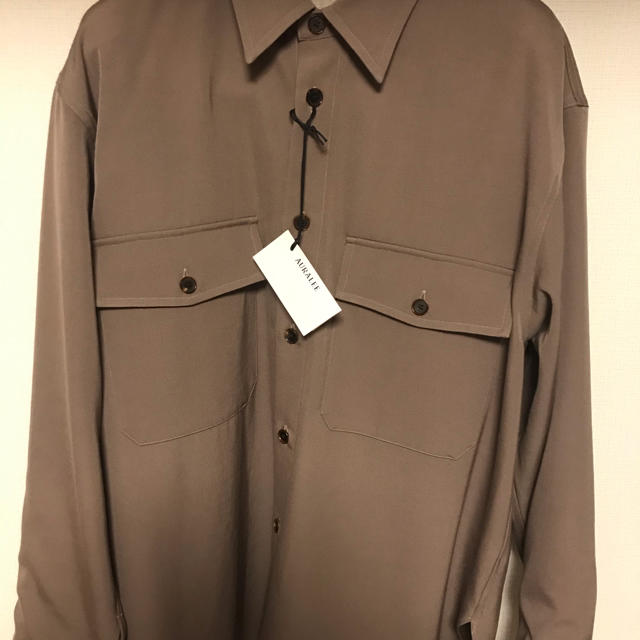 AURALEE 19AW WOOL MAX GABADINE SHIRT