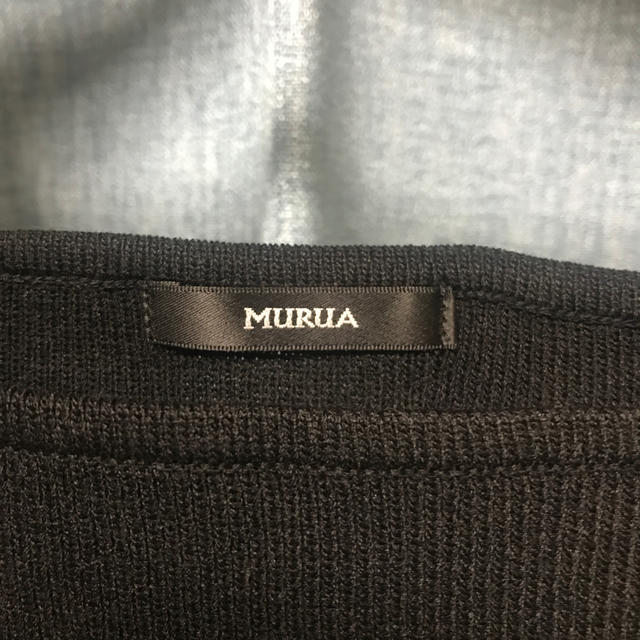 MURUA(ムルーア)の新品未使用＊MURUA＊ニットタンク＊ブラック レディースのトップス(タンクトップ)の商品写真