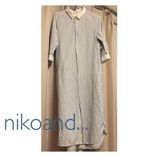 ニコアンド(niko and...)のnikoand...ロングシャツワンピ(ロングワンピース/マキシワンピース)