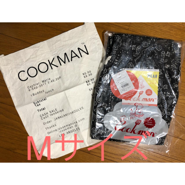 Mサイズ cookman クックマン ペイズリー シェフパンツ