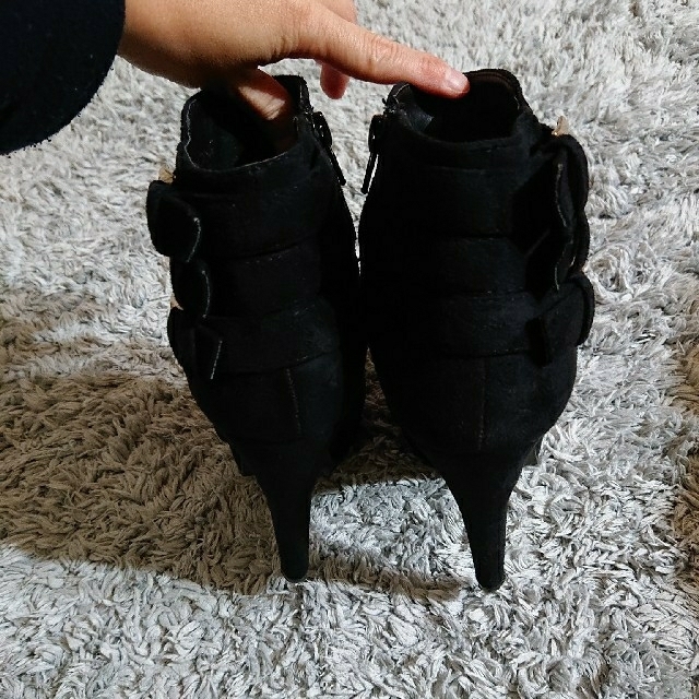ショートブーツ ブラック Sサイズ レディースの靴/シューズ(ブーツ)の商品写真