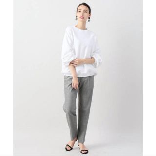 スピックアンドスパン(Spick & Span)のspick&span woolストレートパンツ(クロップドパンツ)