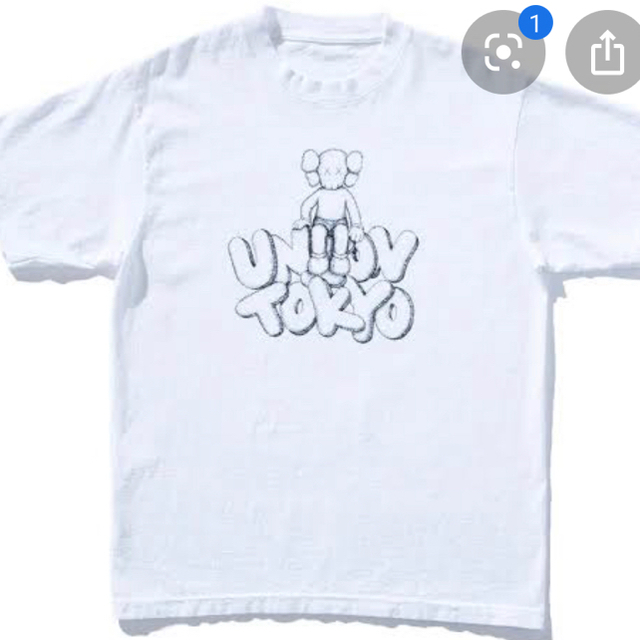 UNION ユニオン 18SS×KAWS カウズ Tokyo Tee フロントトウキョウロゴプリント半袖Tシャツ ホワイト 東京