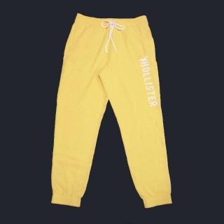 ホリスター(Hollister)の★新品★ホリスター★アップリケロゴスウェットジョガーパンツ (Yellow/L)(その他)