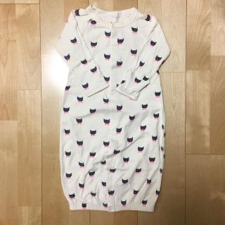 ベビーギャップ(babyGAP)のbabyGap／ツーウェイオール ねこ柄／60(カバーオール)