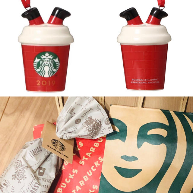 Starbucks Coffee(スターバックスコーヒー)のスターバックス   ホリデー2019 オーナメント レッドカップ クリスマス★ インテリア/住まい/日用品のインテリア小物(その他)の商品写真