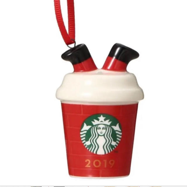 Starbucks Coffee(スターバックスコーヒー)のスターバックス   ホリデー2019 オーナメント レッドカップ クリスマス★ インテリア/住まい/日用品のインテリア小物(その他)の商品写真