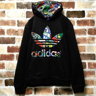 【海外限定】adidas originals レアカラー ビッグプリントパーカー